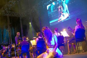 Concierto de la OCAL, celebrado anoche en el Palacio de los Juegos Mediterráneos.