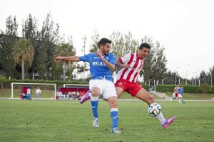 Hicham, en el partido ante el Melilla.