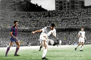 Zunzunegui en un partido frente al Barça.