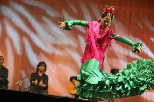 Rocío Garrido durante su actuación.