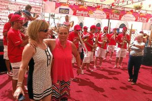 Noches de Candela en el ambigú de LA VOZ.