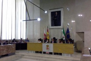 Pleno en el Ayuntamiento de Almería.