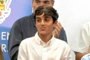 Miguel Parra, el día que le condedieron el premio.