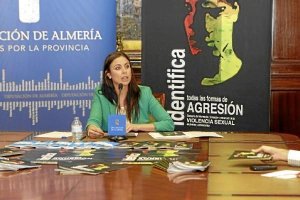 Elisa Fernández en la presentación del programa Irene contra la violencia de género.