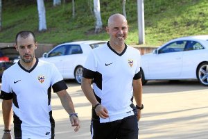 Jesús Roche y Sergio Pardo, los preparadores físicos.