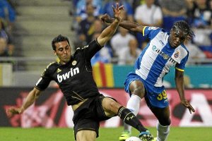 Thievy debutó muy joven en Primera División con el Espanyol.