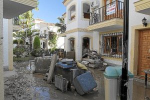 Imagen de Puerto Rey, en Vera, una de las zonas con más viviendas y locales afectados por la riada.