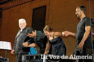 La cantante durante su concierto.