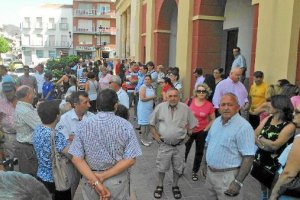 Concentración de repulsa por el crimen machista celebrada el pasado lunes en Berja.