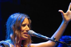 India Martínez, en la Feria de Almería en el año 2012.