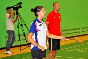 Carolina Marín recibió al Almería.