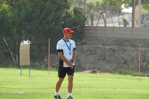 Miguel Rivera, entrenador del Almería B.
