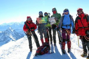 LA VOZ DE ALMERÍA ascendió con el grupo al Mont Blanc.
