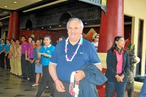 El presidente Alfonso García.