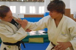 Combate de judo.