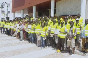 Los participantes, ayer en la Biblioteca.
