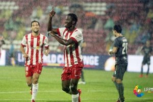 Jonathan Zongo celebrando el 0-1.
