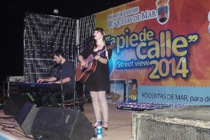 La cantante británica, en la Urbanización.