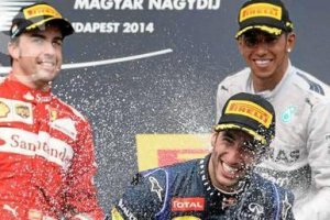 Tres maestros subieron al podio en Hungría.x,au