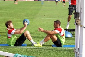 José Ángel y Ángel Trujillo, en la prevención de lesiones.e;cli