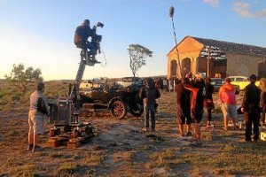 Rodaje de La novia en La Salada de Mediana de Aragón. e;clip:re