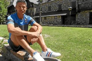 salva Sevilla en la concentración del Espanyol.