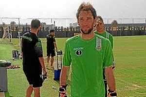 Dani Giménez tras la sesión de entrenamiento.x,