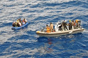 Imagen de archivo de un rescate en el Mar de Alborán.e;clip:rec