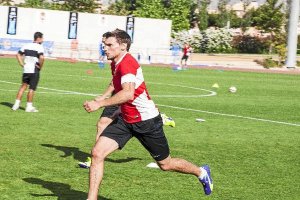 Sebastián Dubarbier peleando su lugar en el equipo.e;clip:rect(