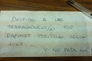 Servilletas utilizadas por el PSOE como respuesta.e;clip: