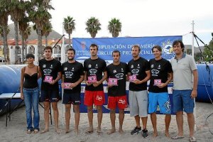 Campeones masculinos, concejala Níjar, y jefe Deportes.e;clip:r