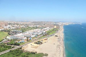 Imagen aérea de la playa de Marina de la Torre.