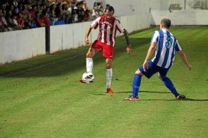 Aleix Vidal, en el amistoso ante el Águilas el año pasado.e;cli