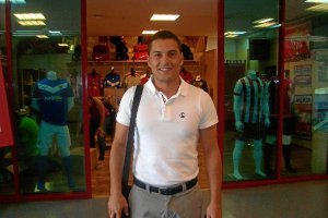 Francisco, esta mañana en la sede del club.x,au