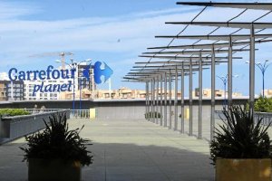 Zona del suceso, en la Avenida del Mediterráneo (Almería)e;clip