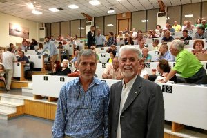 El presidente  de CASI y el autor del libro. x,