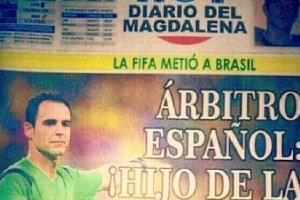 La prensa en Colombia apunta al colegiado madrileño.e;clip:rect