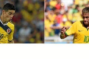 Las sensaciones del Mundial frente a frente James y Neymar.e;cl
