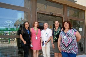 Los especialistas  Santaella, Pérez, Calatrava, Baraza y Sánchez, del Hospital de Poniente y Atenció