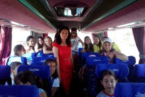 María Ángeles Alcoba despidió a los chicos.x,au