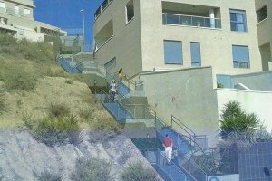 La maqueta sobre las futuras escaleras difundida por el Ayuntamiento muestran precisamente el edific