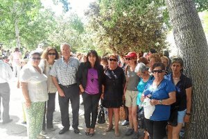 Algunos de los participantes con la delegada.x,