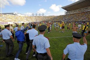 El Estadio de Gran Canaria acabó convertido en un cementerio.e;