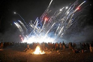 El momento más esperado es el de los fuegos artificiales. e;cli