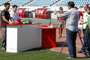 Juanma Sánchez, listo para el spot.o,