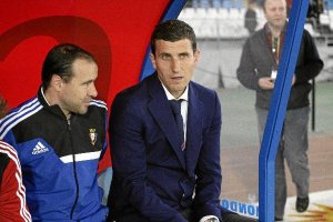 Javi Gracia en su última visita al Mediterráneo con el Osasuna.