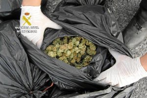 Bolsas en las que transportaban la droga intervenida.e;clip:rec