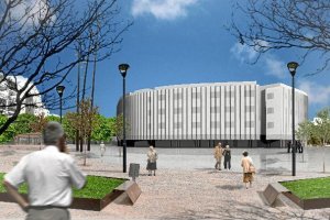 Imagen de cómo quedaría la nueva residencia de la Diputación.e;