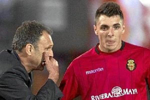 Ximo Navarro con Caparrós en el Mallorca.x,auto