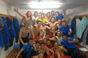 La foto para la historia en el interior del vestuario.e;clip:re